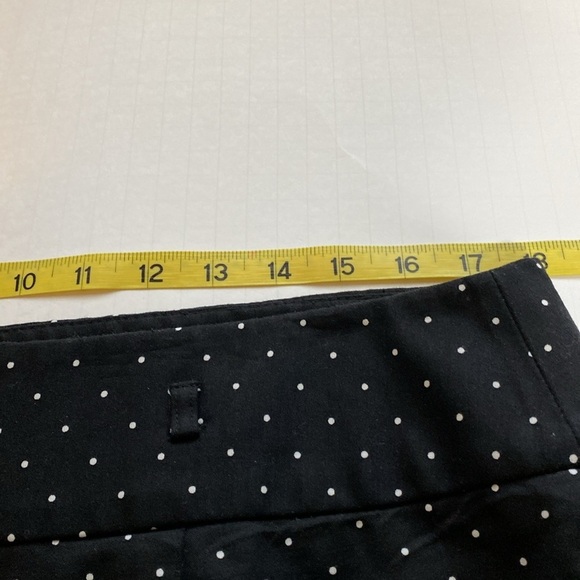 Liz Claiborne pencil skirt, black white polkadot, cotton spandex lined s… - Picture 7 of 9